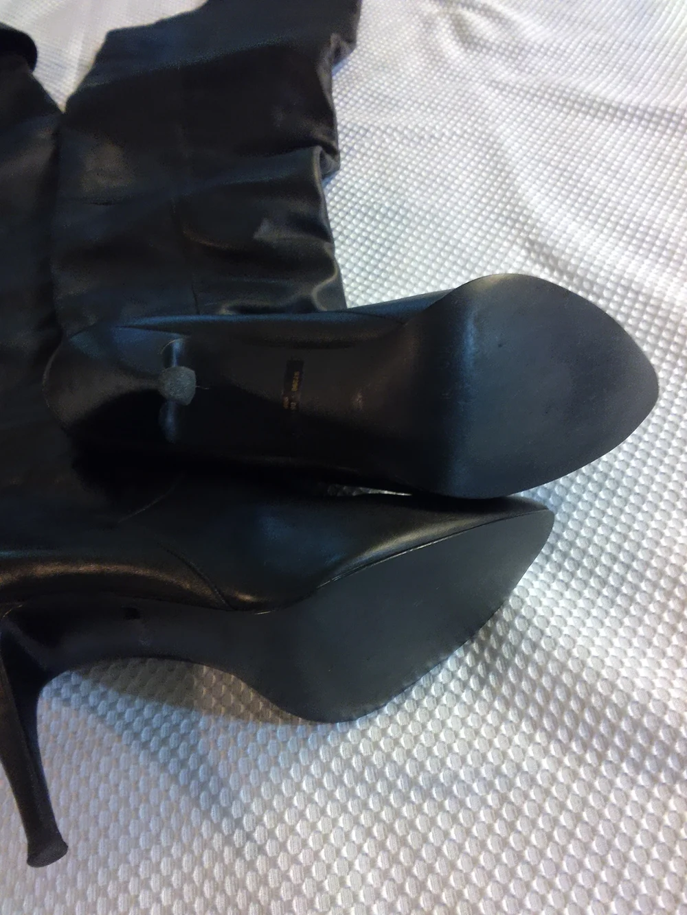 Women's Black Over-the-Knee High Heel Boots